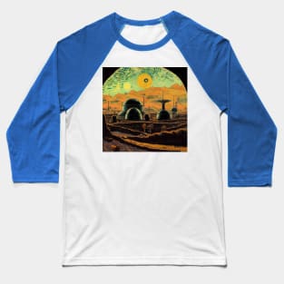 Starry Night in Mos Eisley Tatooine Baseball T-Shirt